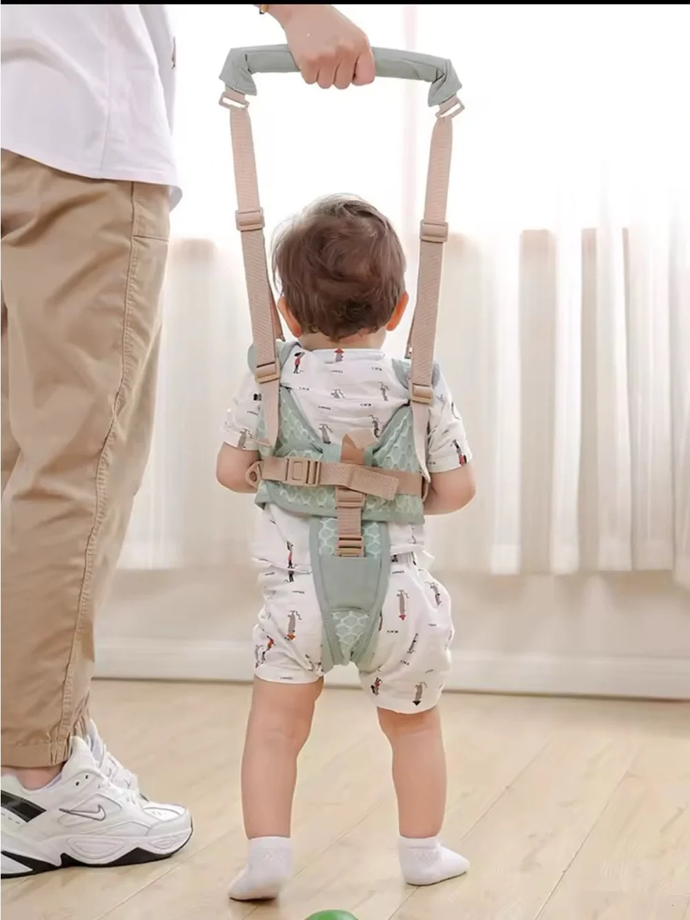 Adjustable Baby Walker Harness — Gray